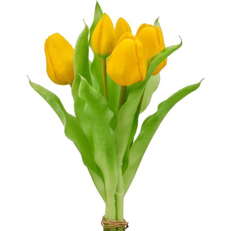 GASPER Tulpenbund Gelb 31 cm - Kunstblumen (1/2)