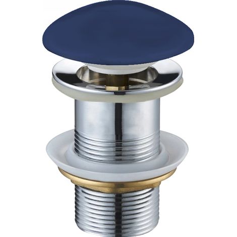 Mexen runder Klick-Klack-Stöpsel, Keramik Marineblau matt - 79910-42 (1/2)