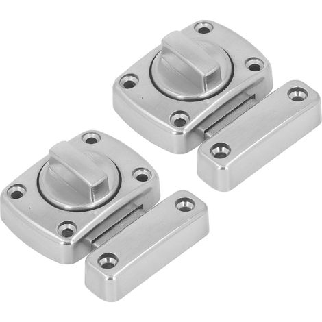 Drehriegelschlösser aus Zinklegierung für Badezimmertüren, Silber (1/5)