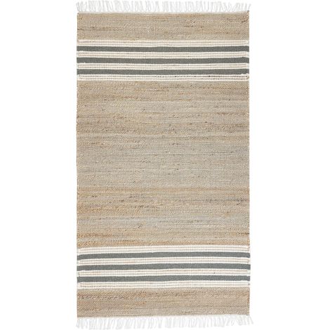 Teppich MIRZA Grau 80 x 150 cm Jute (1/5)