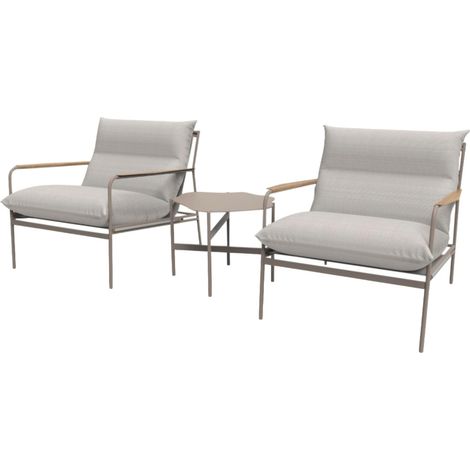 Madison ensemble lounge avec coussins beige.
