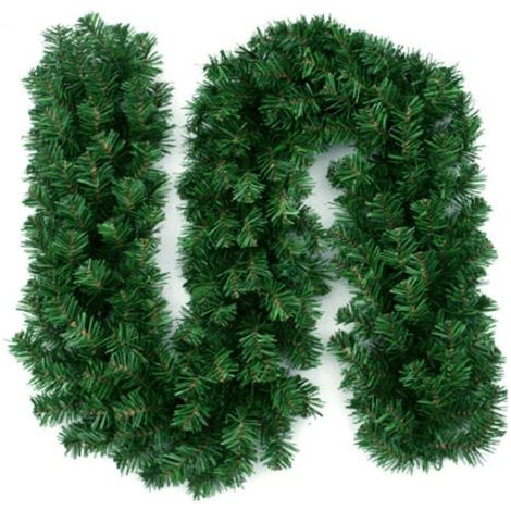 1 Pièce 2.7m Guirlande de Sapin de Noël Artificiel Tête Décorative Intérieur Extérieur Ornements de Noël Vert Ornement Vert Ornements de Noël Ornements de Noël Herbe Verte pour Votre Porte (1/5)