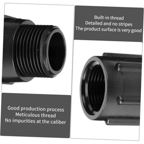 Régulateur de Pression 25mm pour Arrosage – Réducteur Haute Précision, Noir (1/4)