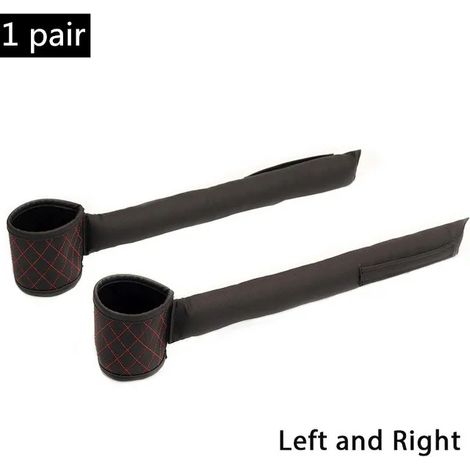(Noir Rouge 1 lot) Coussinet de remplissage en cuir PU pour poche latérale de siège auto, compatible avec les petits porte-gobelets, les poches latérales et les espaces pour téléphone, portefeuille, c (1/5)