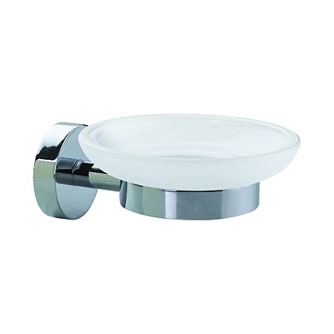 nwb Porte-savon Pro 020 P02123 chromé , verre satiné, avec chromé montage