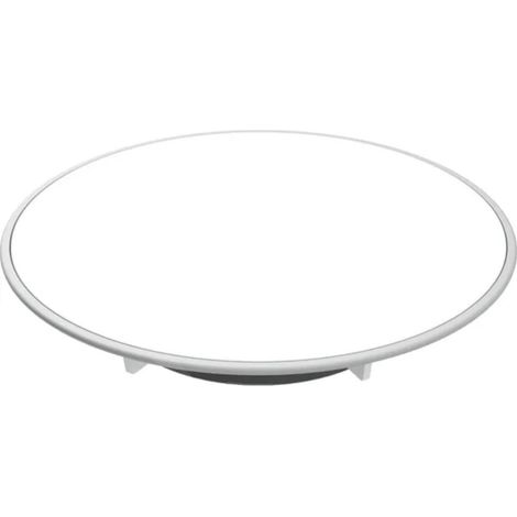 Couvercle de bonde de receveur de douche d90 blanc/chrome brillant
