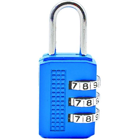 Cadenas sans clé à combinaison 3 chiffres facile à configurer votre propre combinaison cadenas pour mini boîte, bagage, valise.