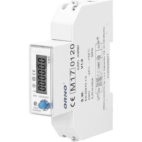 Contador de electricidad monofásico Orno OR-WE-525