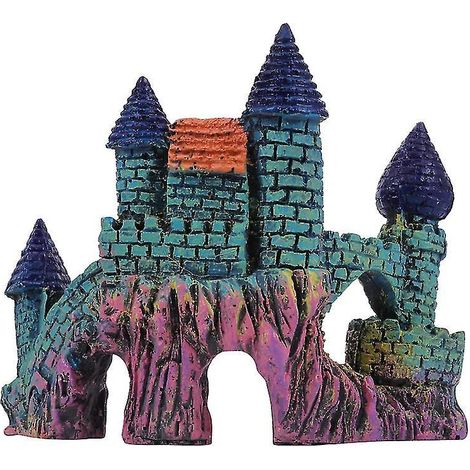 1 ornement château pour aquarium (1/3)
