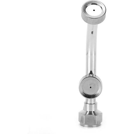Buse de pulvérisation électrique agricole en acier inoxydable à double buse G1/4 en forme d'éventail