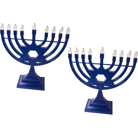 Hanukkah Night Light, Nine-Headed Bedside Lamp, Decoration for Wardrobe, Dorm Room, Bedroom, Office or Shelf, 2 Pieces (1/5)