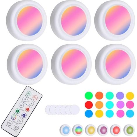 Veilleuse avec 16 couleurs LED RGB, télécommande et fonction minuterie, idéale comme veilleuse de chevet ou comme guirlande lumineuse décorative de Noël. (1/4)