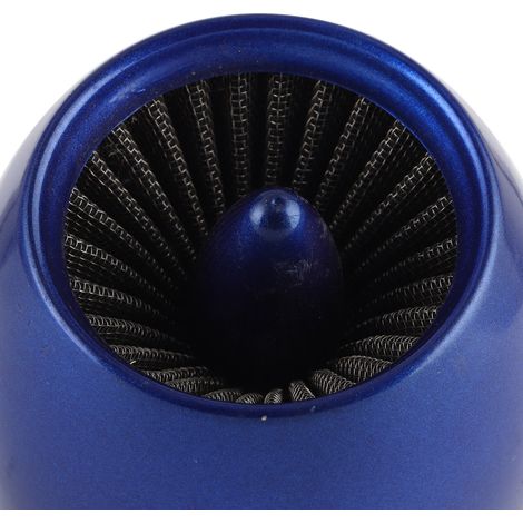 Universeller Motorrad-Luftfilter, kompatibel mit Rohren mit einem Innendurchmesser von 28 bis 48 mm, blau. (1/5)