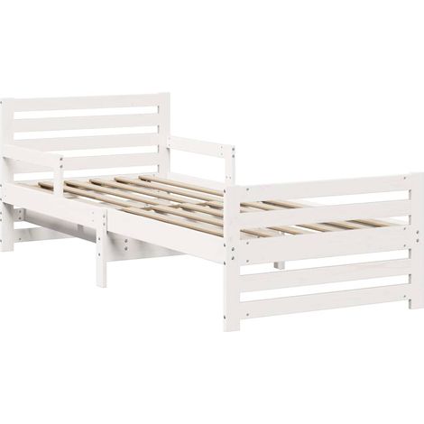 Lit simple,Lit extensible pour enfants Autre Blanc 80 x 130 / 165 / 200 cm (1/5)