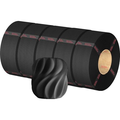 Filamento PLA+, ecologico, resistenza migliorata, 5 kg, nero (1/2)