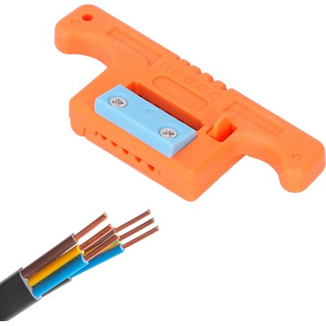 AUA-05 Glasfaserabisolierer, Längsöffnungsmesser für streifenförmige, freiadrige Glasfaserkabel, 1,9 bis 3,0 mm Öffnung (1/5)