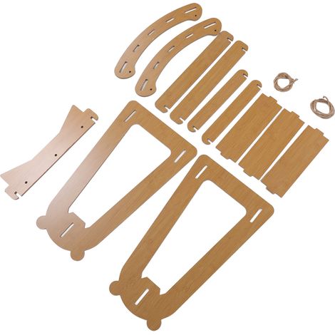 Lit suspendu suspendu pour chat, anti-basculement, double couche, montage facile, en bois, surélevé, mobilier pour chats d'intérieur (1/5)
