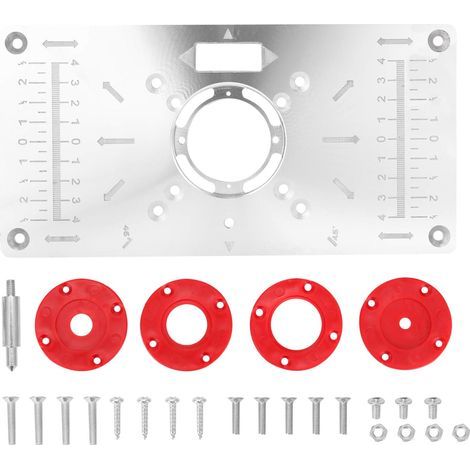 Fresadora multifuncional de aleación de aluminio - Para mesa y recortadora - Compatible únicamente con Bosch GKF550 y Makita RT0700C (1/5)