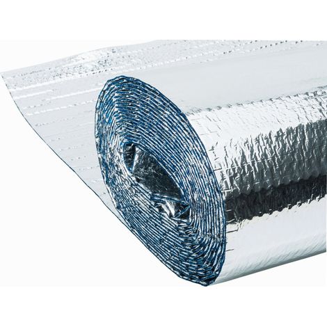 Werka Pro – Isolant métallisé 3 couches à bulles d'air 8m² – 1,25 x 6,4m – Écologique et 100 % recyclable – Isolation thermique performante