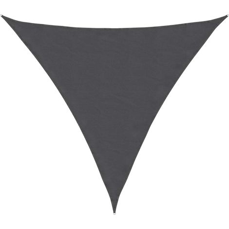Vela Parasole Telo Ombra Parasole a Vela Oxford Triangolare 3x3x3 m Antracite (1/4)