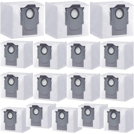Packung mit 16 Einweg-Staubbeuteln für Roborock G10S/G10SPRO/G10SPLUS/G10SPURE/T8/T8PLUS/G20/T8/Q7/Q7+/Q7 MAX/Q5/Q5 S7/S7MAXVULTRA/S8 Saugroboter, Roborock Q5 Beutel: 3-Liter-Ersatzbeutel mit großem F (1/3)