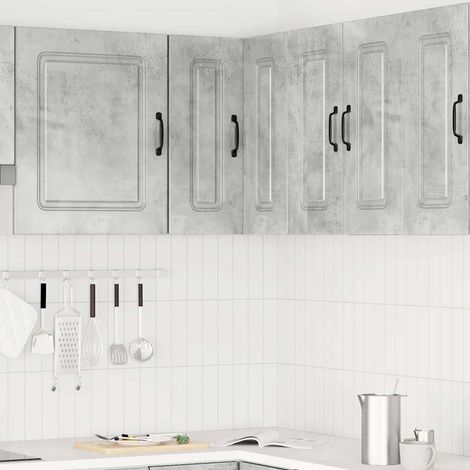 vidaXL Kitchen Wall Corner Cabinet "Kalmar" Concrete Grey (1/5)