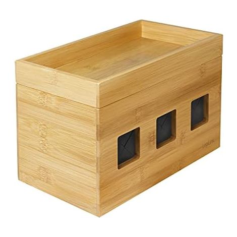 LogiLink KAB0076 - Logitech Kabelbox aus Bambus (1/5)