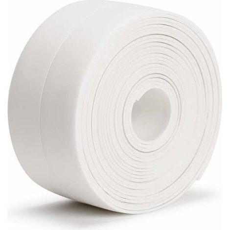 Wasserdichtes Klebeband (320 x 3,8 cm), Streifen selbstklebendes wasserdichtes Band für Bad und Küche, wasserdichtes und schimmelresistentes Dichtungsband, für Badewannenecken oder Toilettenränder