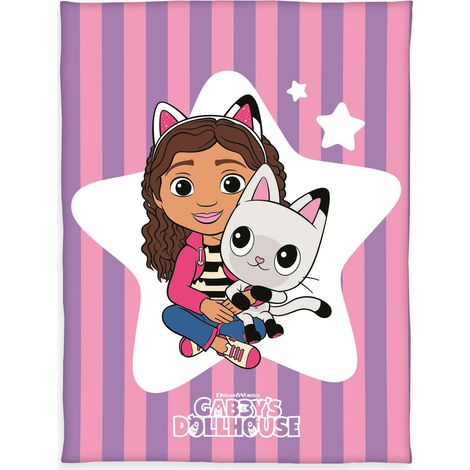 Herding Coperta in pile Gabby's Dollhouse, ca. 130x170 cm, 100% poliestere, multicolore (1/4)