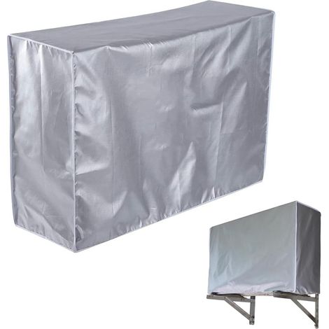 Funda para aire acondicionado exterior, funda impermeable para aire acondicionado exterior, funda impermeable para aire acondicionado (1-1.5p: 80x30x57cm)