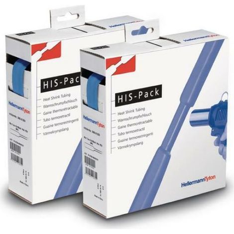 Hellermann tyton termoretractil 2:1 mb 9,5/4 ,7 bu 5 metros azul 300-30956