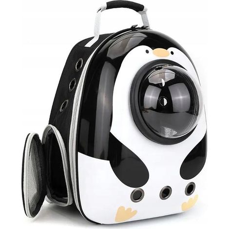 MOCHILA PARA TRANSPORTAR ANIMALES PARA GATOS TRANSPORTADOR ESPACIAL XL PING脺INO BLANCO