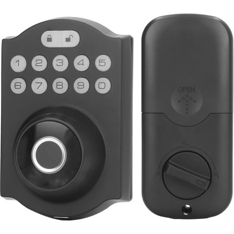 Serrures intelligentes à empreinte digitale, clavier électronique avec code, entrée sans clé, sécurité domestique renforcée. (1/5)