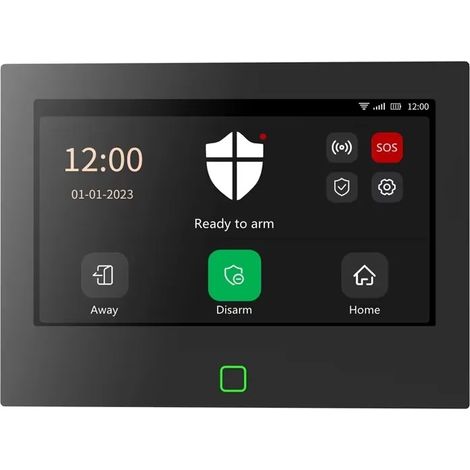 Sistema di allarme di sicurezza, portata wireless di 500 m, controllo tramite app intelligente, colore verde militare. (1/2)