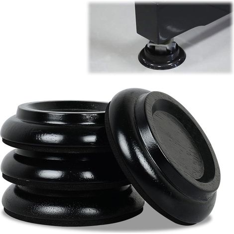 Protectores de suelo para piano, almohadillas para rodillos de piano, insonorizados, protegen suelos, azulejos y alfombras de daños, 4 piezas