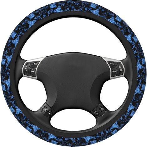 Cover Pour Volant - Polyester Respirant Antidérapant - Universel Pour Voiture SUV Camion - 38 40 42 Cm - 1 Pièce (1/5)