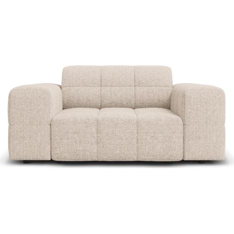 Fauteuil en chenille beige (1/5)