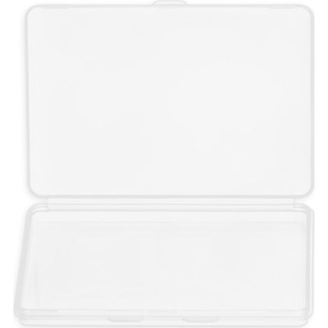 Boîte de rangement rectangulaire transparente avec couvercle, boîte en plastique transparent PP,100689mm (1/5)