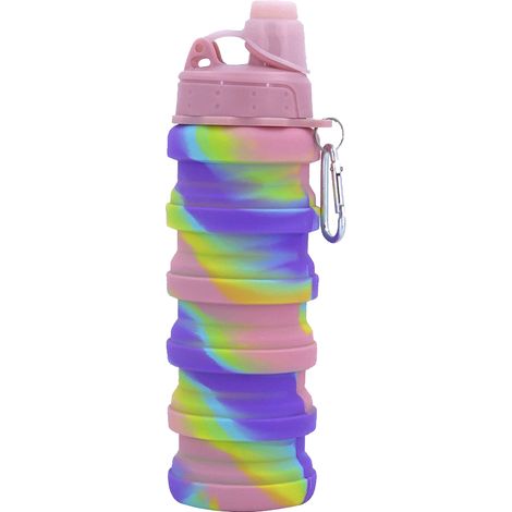 Gourde Pliable - Silicone Alimentaire - 500 ml - Anti-fuite - Pour Enfants Étudiants Sport Plein Air - 1 Pièce (1/5)
