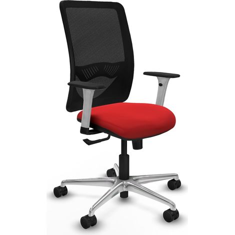 Silla de oficina piqueras y crespo Zulema rojo aluminio (1/2)