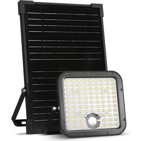 Projecteur LED Solaire Asymétrique Détecteur IR 30W CCT IP65 Télécommande Miidex Lighting® (1/4)