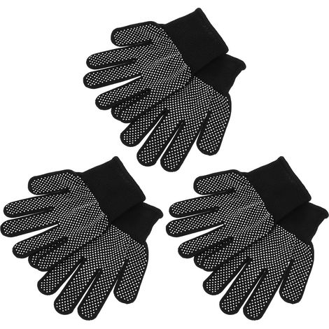 10 Paires Moufles de Protection avec Paume Renforcée Noir et Durabilité Améliorée, Désherbage Outils de Jardin (1/4)