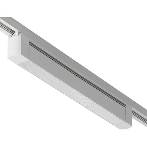 Éclairage sur Rail Linéaire Opaque Monophasé 30W 47cm Blanc - Bl