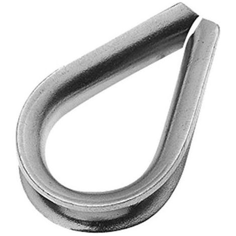 INDUSTRIAL Cosse Coeur M3 Protege Cable Acier Galvanisé Diamètre Cable Acier 3mm Pack 25 Fixation Solide et Durable pour Application Marine, Industrielle, Serre Cable, entre autres. (1/5)