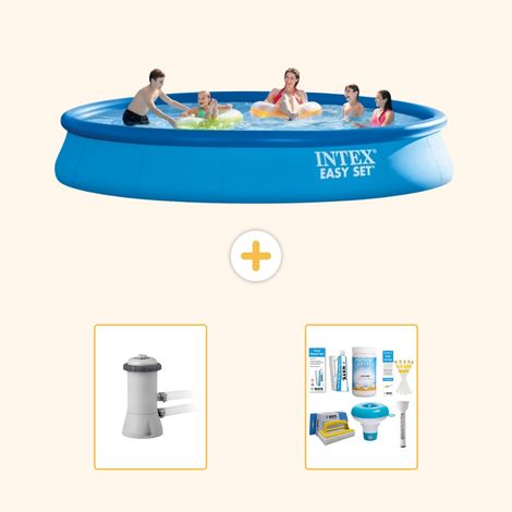 Intex Piscine Easy Set Ronde - 457x84 cm - 3-pièces  S21309 (1/3)