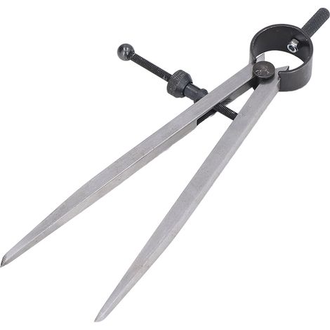 Calibre à ressort à branches plates, trusquin pour le travail du bois, jauge d'espacement en acier au carbone, pied à coulisse à ressort avec écrou de blocage rapide (1/5)