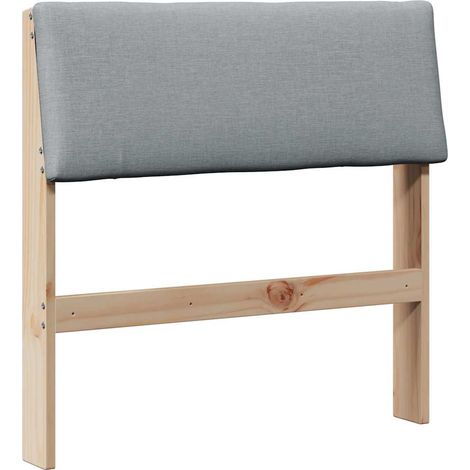 Maison Exclusive - Gepolstertes Kopfteil Hellgrau 75 cm Massives