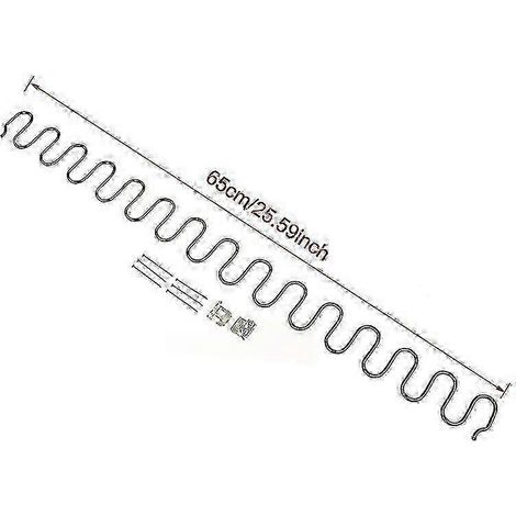 Ressorts de rechange pour fauteuils de canapé 2025, avec clips, disponibles en longueurs de 45/50/60/65/70 cm, pouvant accueillir des ressorts jusqu'à 65 cm de longueur. (1/5)