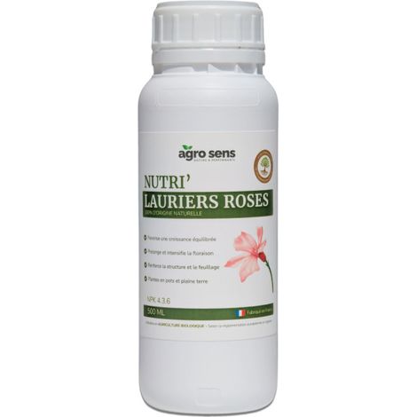Nutri Lauriers Roses - Engrais liquide pour lauriers roses et bougainvilliers - 500 ml (250 litres de préparation) (1/5)