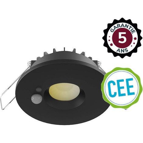 Miidex Foco LED negro 6W 560 lúmenes IP65 exterior (1/5)